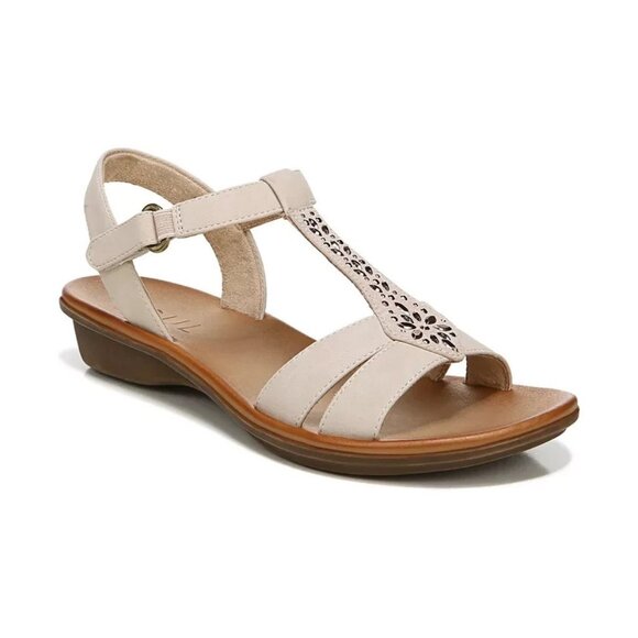 SOUL Naturalizer Summer Ankle Strap Sandal Off White 10W MSRP $89 - Picture 1 of 4